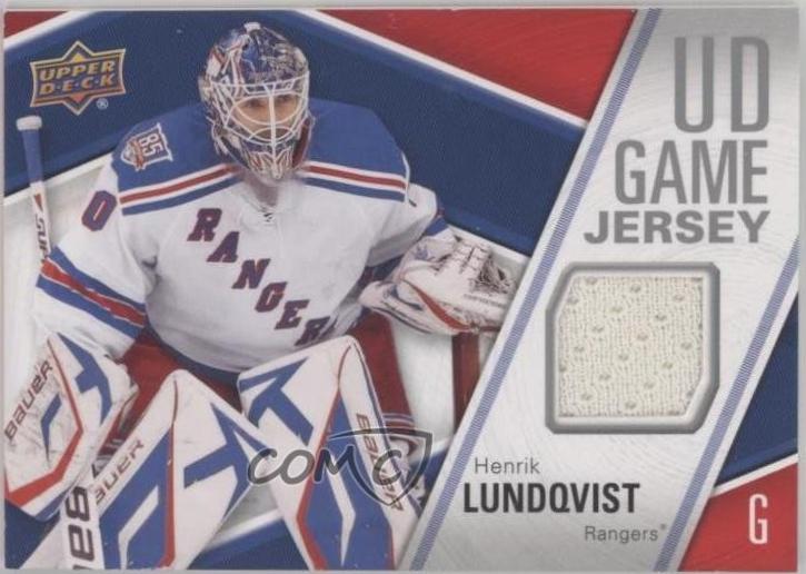 Henrik Lundqvist #GJ-HL 2011-12 Upper Deck Hockey UD Game Jersey