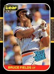 Bruce Fields #47 Baseball Cards 1987 Leaf Prices
