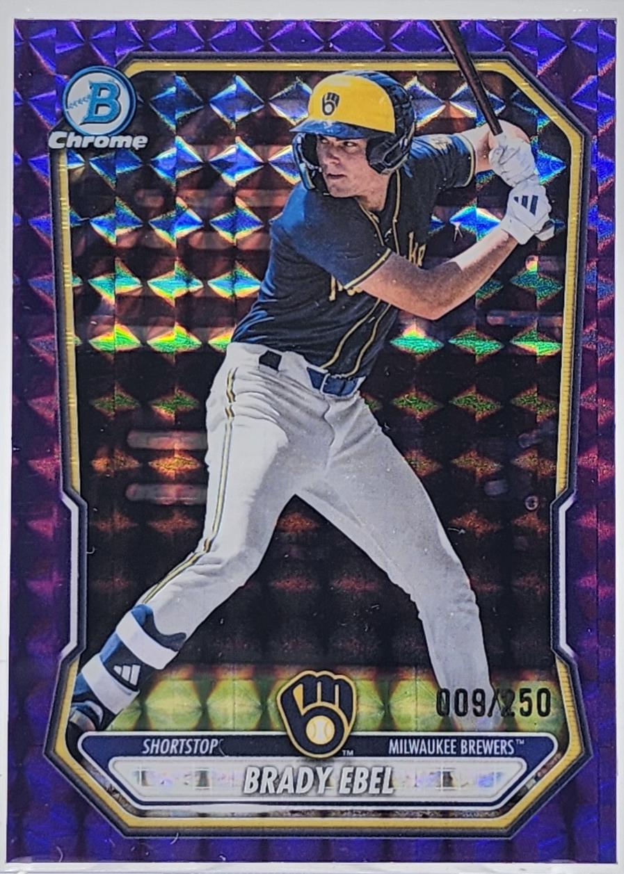2026 Brady Ebel [Purple Geometric Refractor] #BCP-142