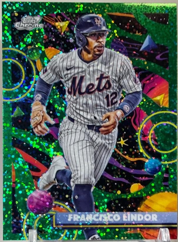 Francisco Lindor [Green Space Dust Refractor] #106