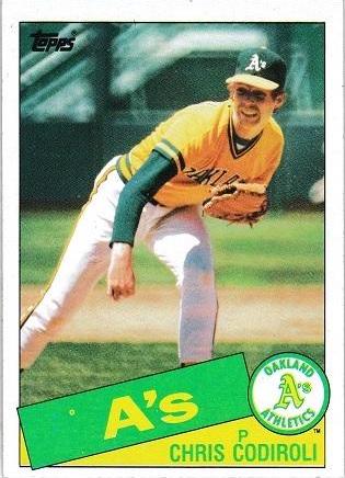 1985 Topps Chris Codiroli #552 card