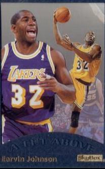 Magic Johnson #6 Basketball Cards 1995 Skybox E XL A Cut Above