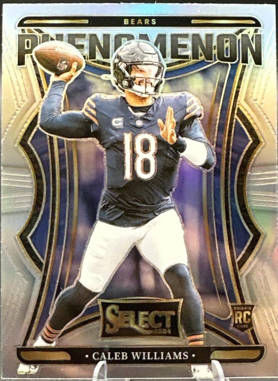 Caleb Williams #1 Football Cards 2024 Panini Select Phenomenon