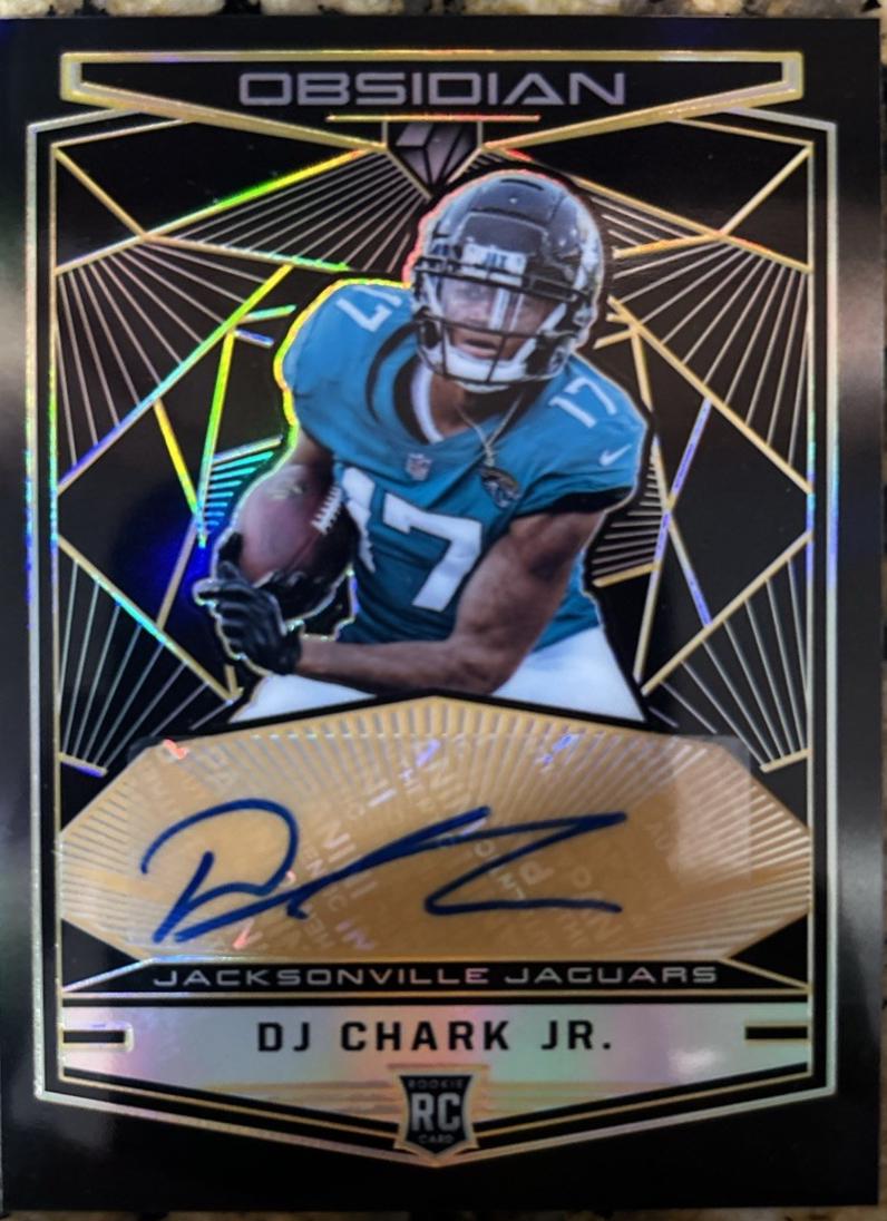 DJ Chark Jr. #35 2018 Panini Obsidian Rookie Autographs Football