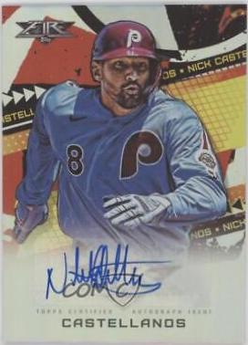 Nick Castellanos #FA-NC 2022 Topps Fire Baseball Autographs