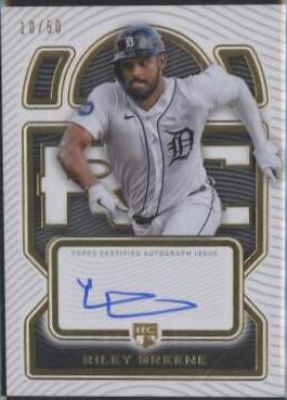 Riley Greene #DRA-RG2 2023 Topps Definitive Collection Baseball Rookie Autographs
