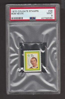Bob Nevin #38 Hockey Cards 1970 Colgate Stamps