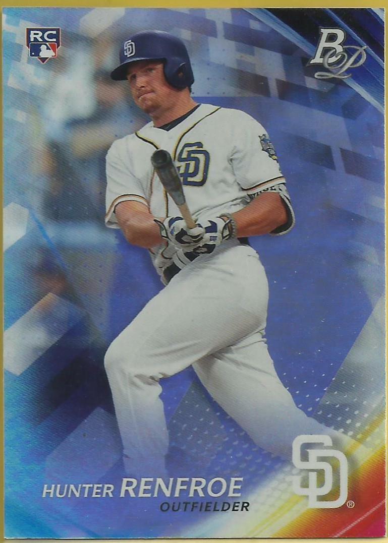 Hunter Renfroe #88 Baseball Cards 2017 Bowman Platinum