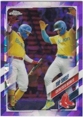 Alex Verdugo, Enrique Hernandez #US287 2021 Topps Chrome Update Sapphire Baseball