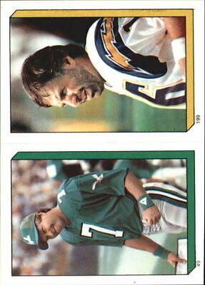 Herman Hunter, Tim Spencer Football Cards 1986 Topps Stickers
