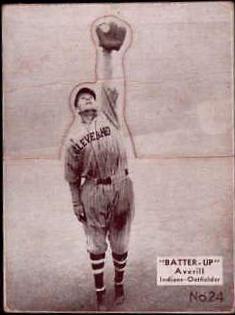 Earl Averill #24 Baseball Cards 1934 Batter Up