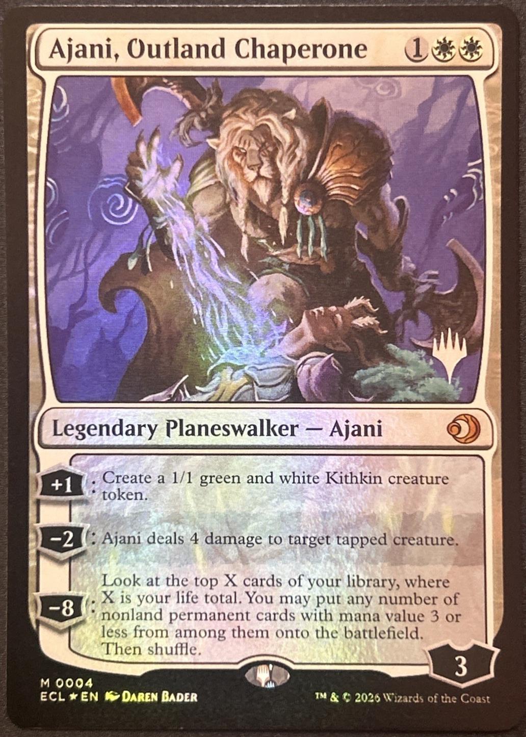 Ajani, Outland Chaperone