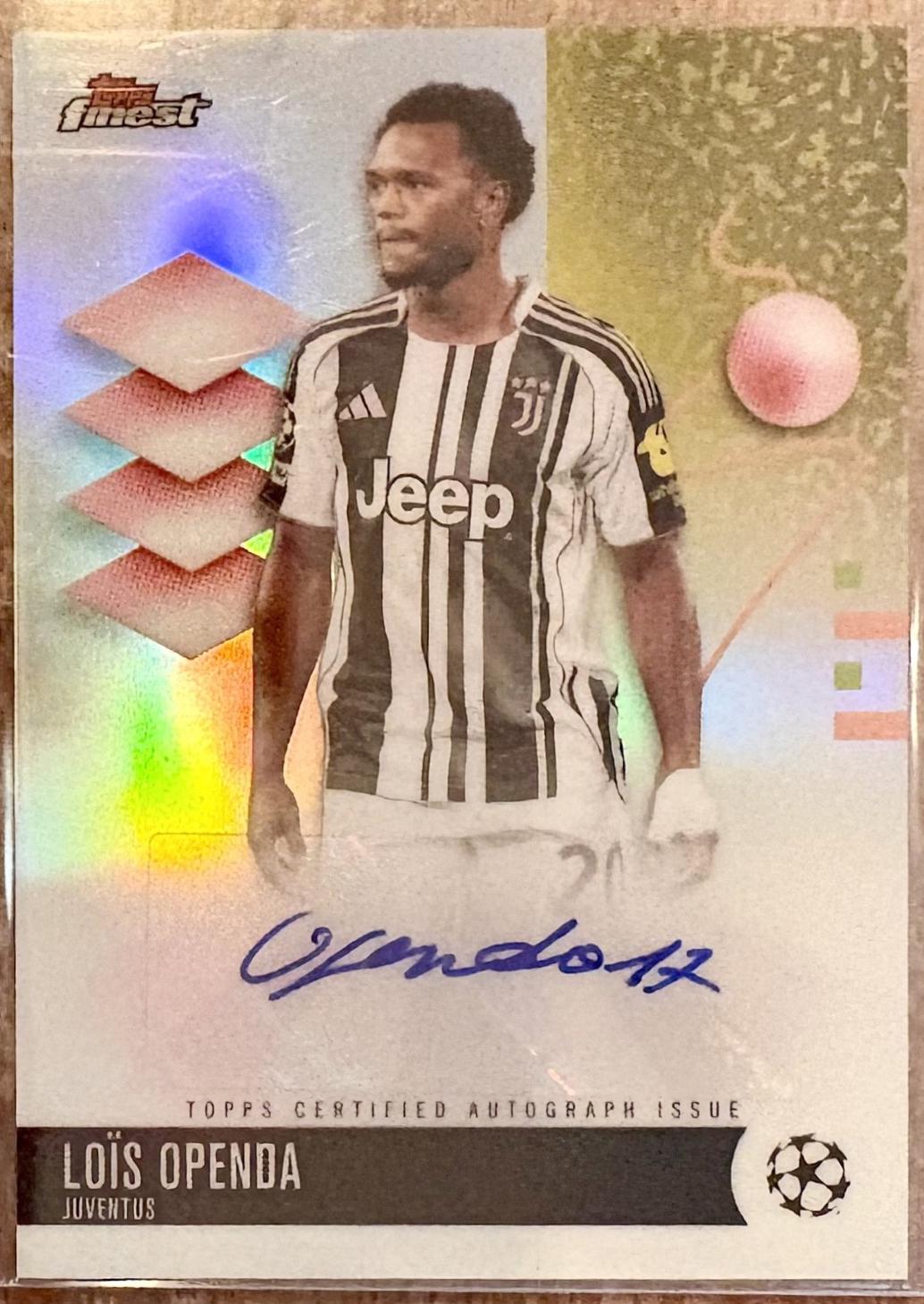 Lois Openda #BA-LO 2024 Topps Chrome Bundesliga Autograph Soccer