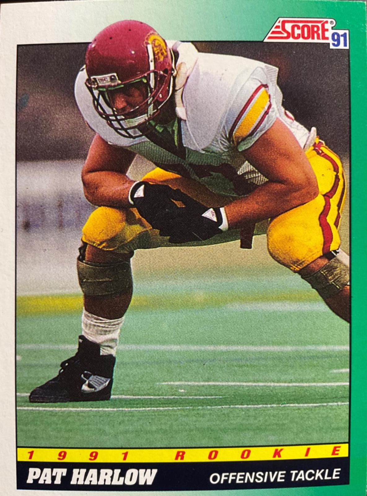 Pat Harlow #312 Football Cards 1991 Score
