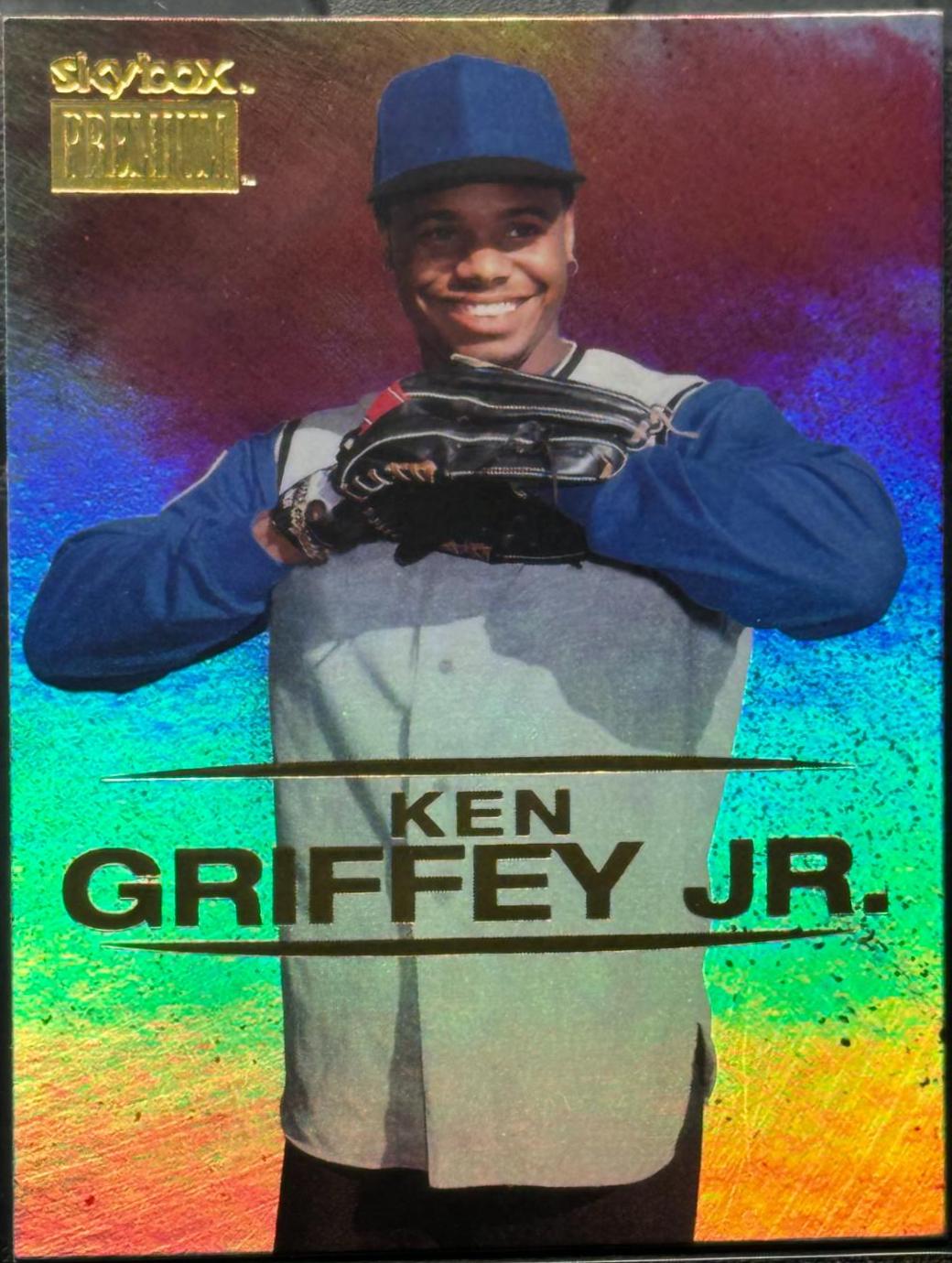 Ken Griffey Jr #S-21 Baseball Cards 2021 Skybox Metal Universe Champions Premium