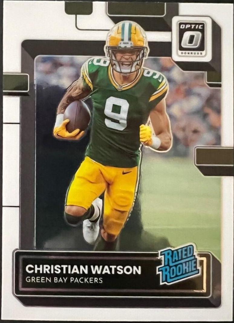 Christian Watson #219 Football Cards 2022 Panini Donruss Optic