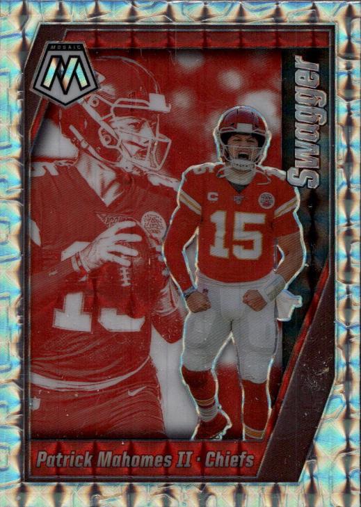 Patrick Mahomes II #SWAG1 Football Cards 2020 Panini Mosaic Swagger