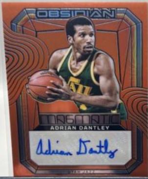 Adrian Dantley [Orange Flood Electric Etch] #MS-DAN