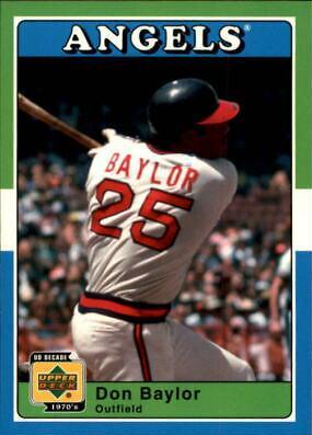 Don Baylor #2 Baseball Cards 2001 Upper Deck Decade 1970's