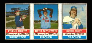 Bert Blyleven, Darrell Porter, Frank Duffy