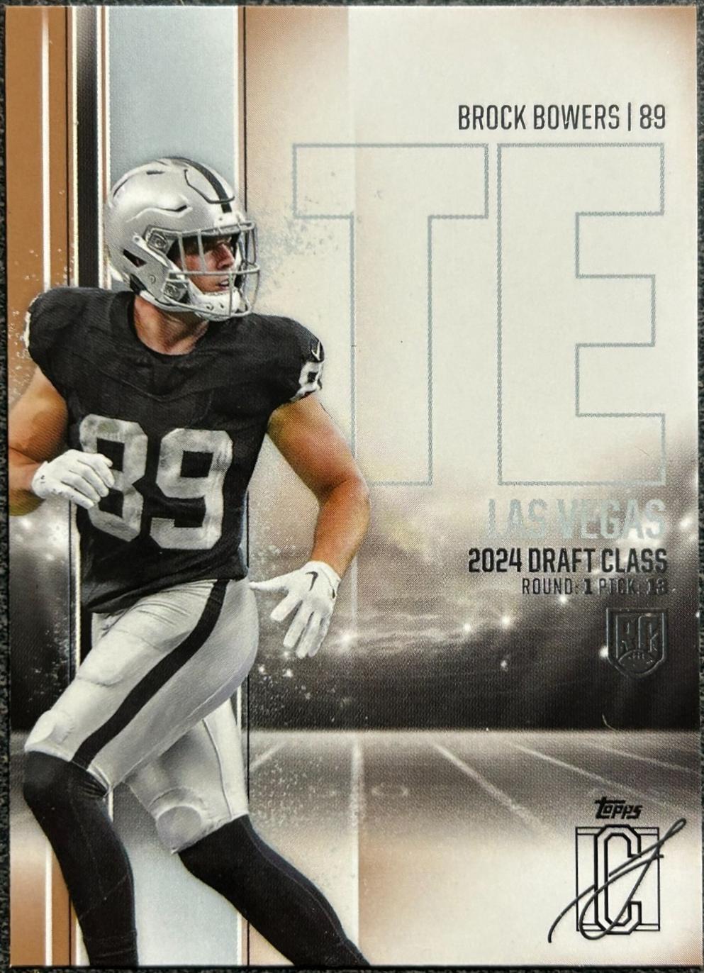 Brock Bowers #129 Football Cards 2024 Topps Signature Class