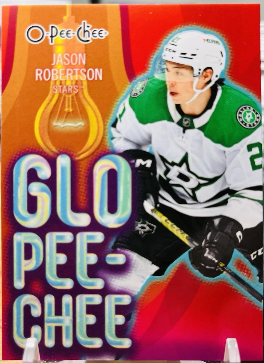 Jason Robertson #GLO-18 Hockey Cards 2024 O-Pee-Chee Glo-Pee-Chee