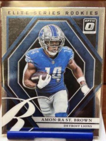 Amon Ra St. Brown #ESR-17 Football Cards 2021 Panini Donruss Optic Elite Series Rookies
