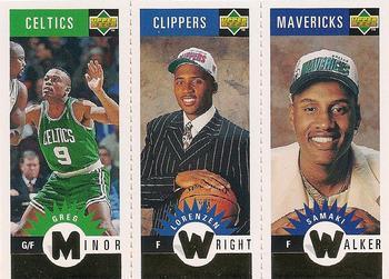 Minor, Wright, Walker Basketball Cards 1996 Collector's Choice Mini