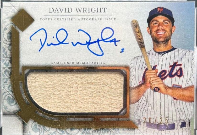 David Wright #TCAR-DW Baseball Cards 2024 Topps Transcendent Collection Autograph Relic