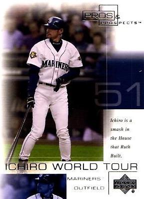 Ichiro #WT5 Baseball Cards 2001 Upper Deck Pros & Prospects Ichiro World Tour