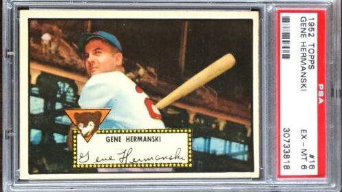 Gene Hermanski #16 Baseball Cards 1952 Topps