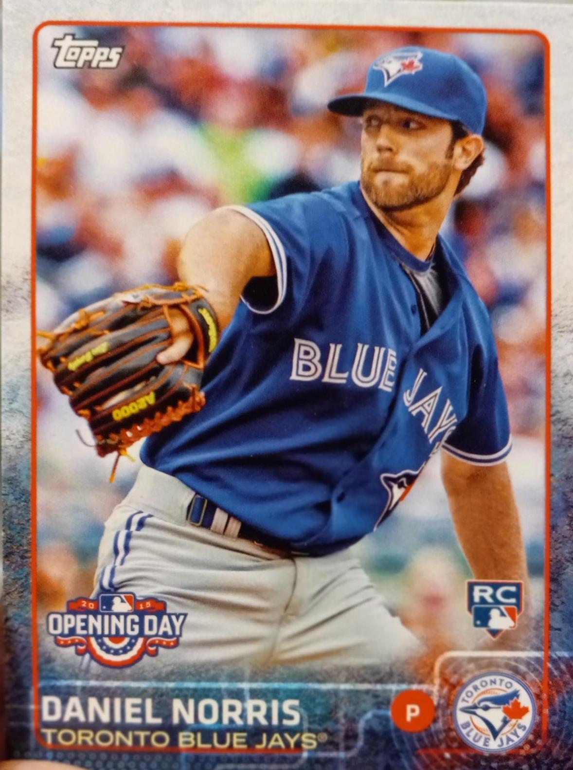 daniel norris #187 Baseball Cards 2015 Topps Opening Day