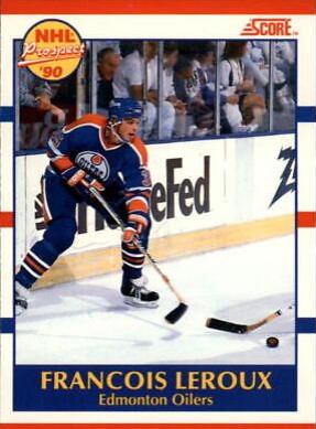 Francois Leroux #393 Hockey Cards 1990 Score Canadian