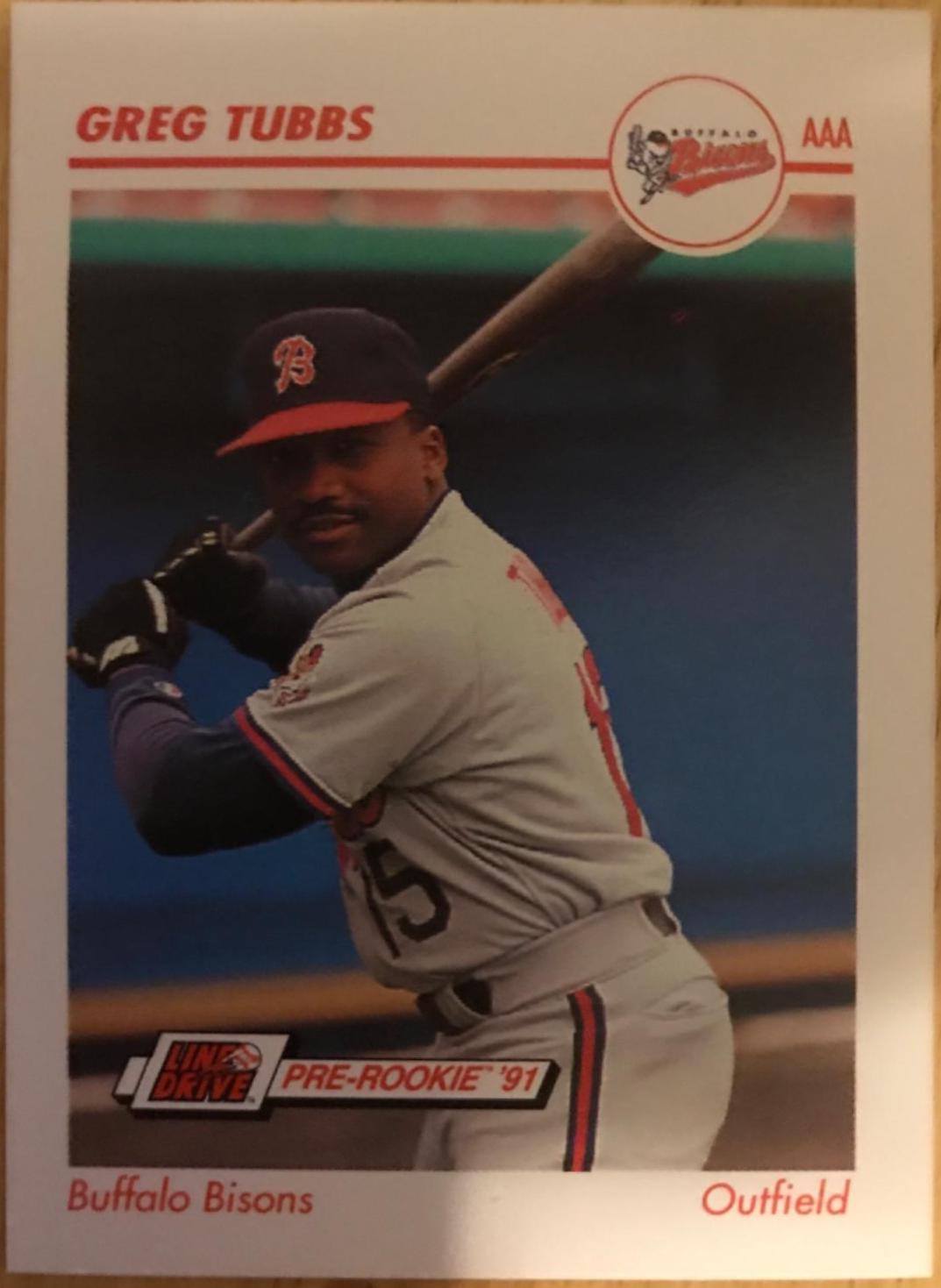 Greg Tubbs #47 Baseball Cards 1991 Impel Line Drive