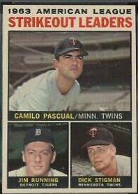 1963 American League Strikeout Leaders