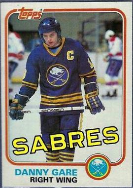 Danny Gare #14 Hockey Cards 1981 Topps
