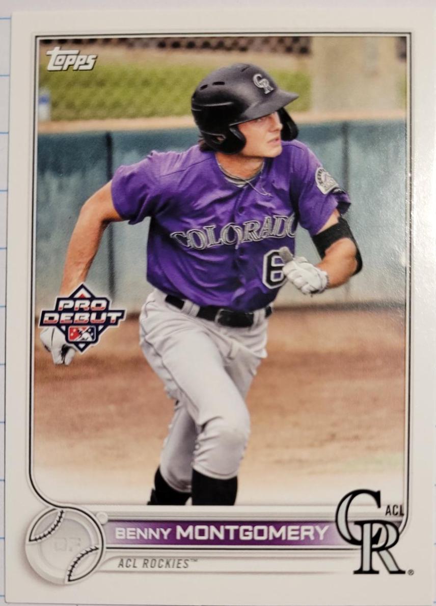Benny Montgomery #PD-167 Baseball Cards 2022 Topps Pro Debut