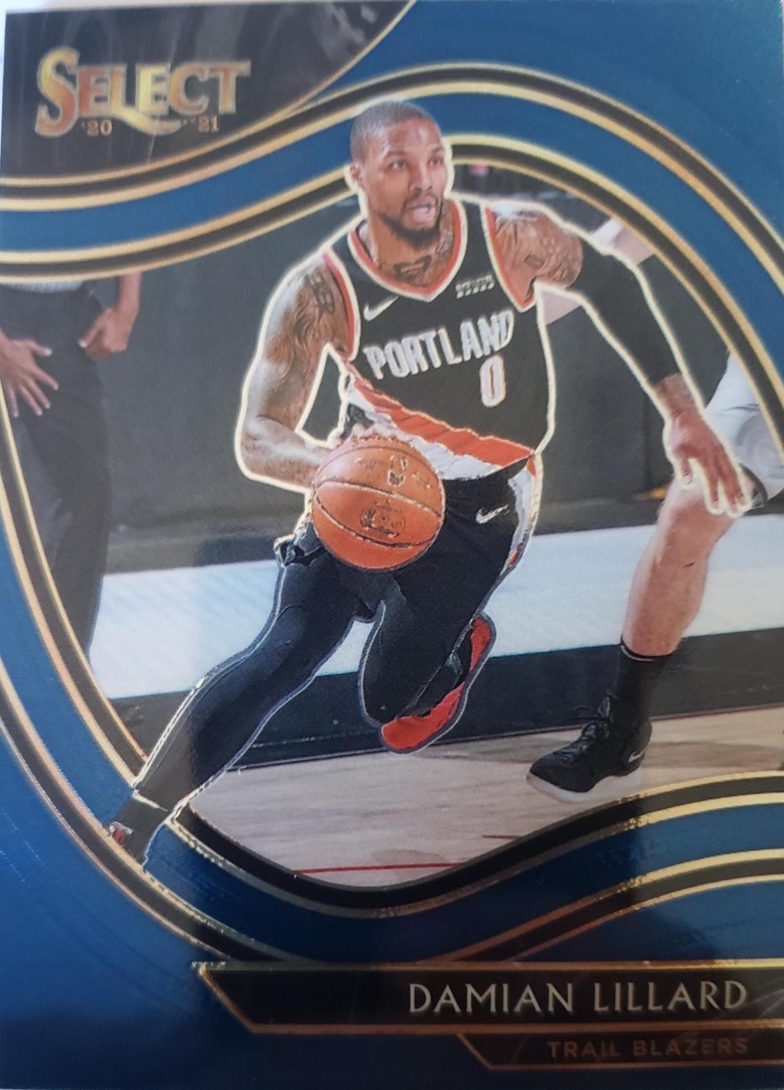 Damian Lillard #248 Basketball Cards 2020 Panini Select