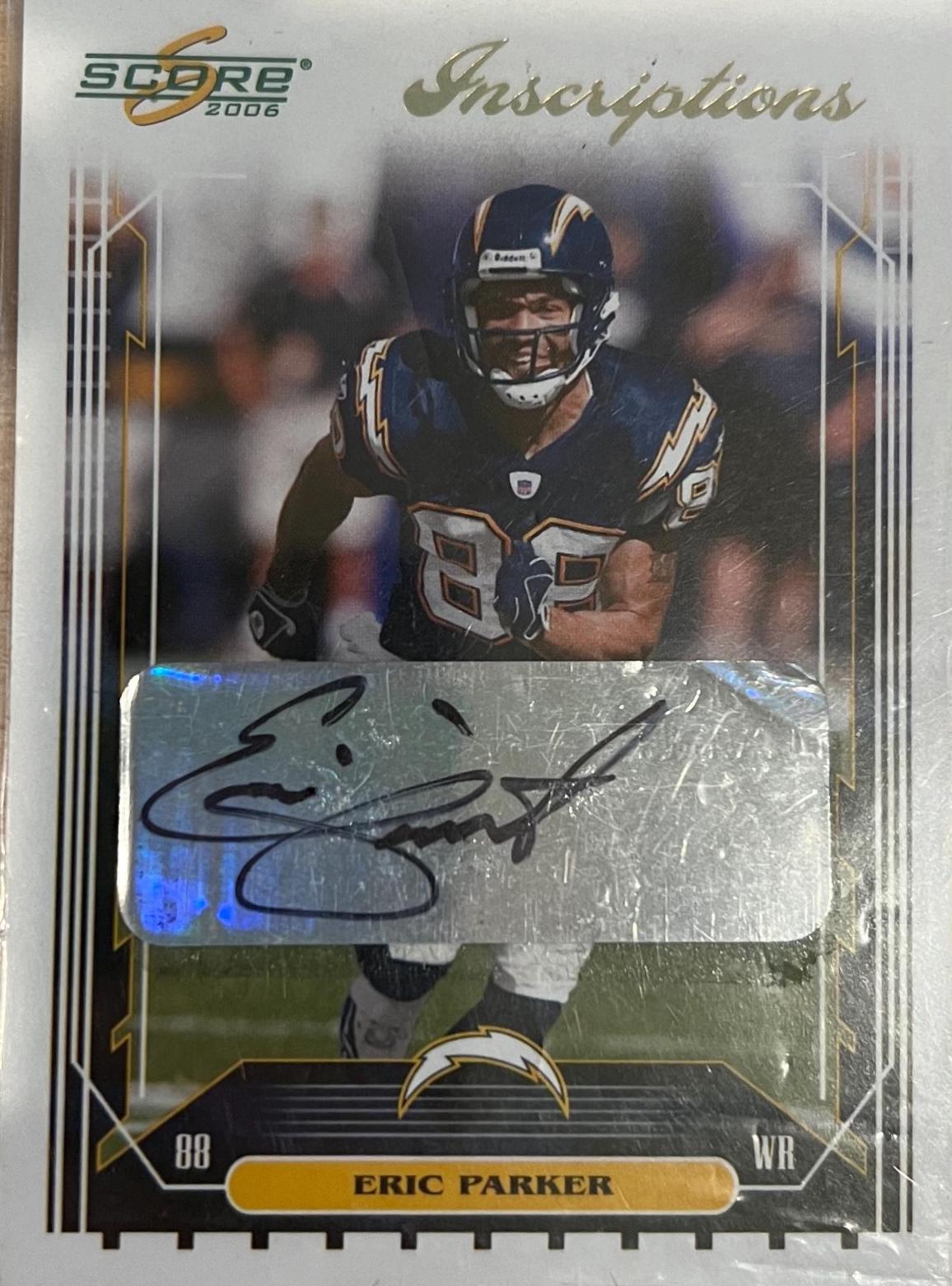 Eric Parker #232 Football Cards 2006 Panini Score Inscriptions
