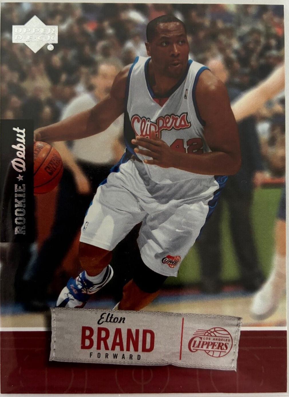 Elton Brand #39 Basketball Cards 2005 Upper Deck Rookie Debut
