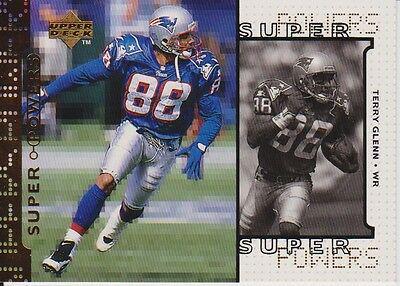Terry Glenn #S19 Football Cards 1998 Upper Deck Super Powers