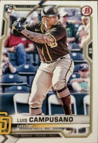 Luis Campusano #68 Baseball Cards 2021 Bowman