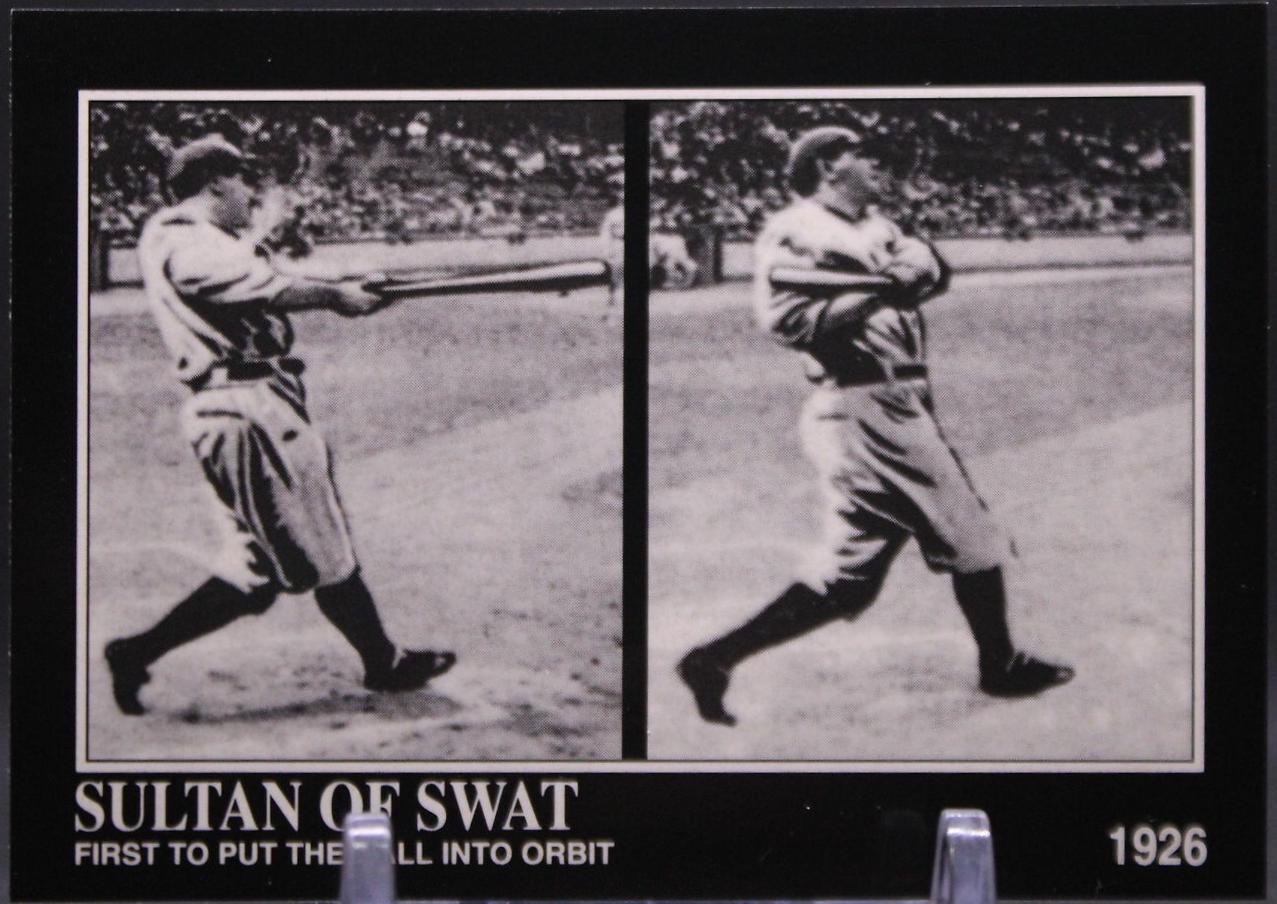 First to Put the Ball Into Orbit #110 1992 Megacards Babe Ruth Baseball