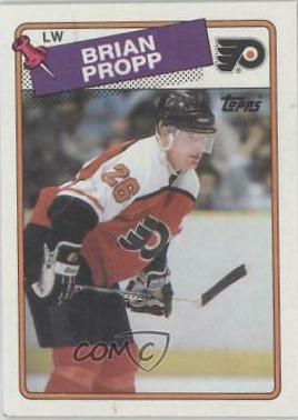 Brian Propp #168 Hockey Cards 1988 Topps