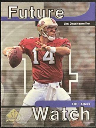Jim Druckenmiller #20 Football Cards 1997 SP Authentic