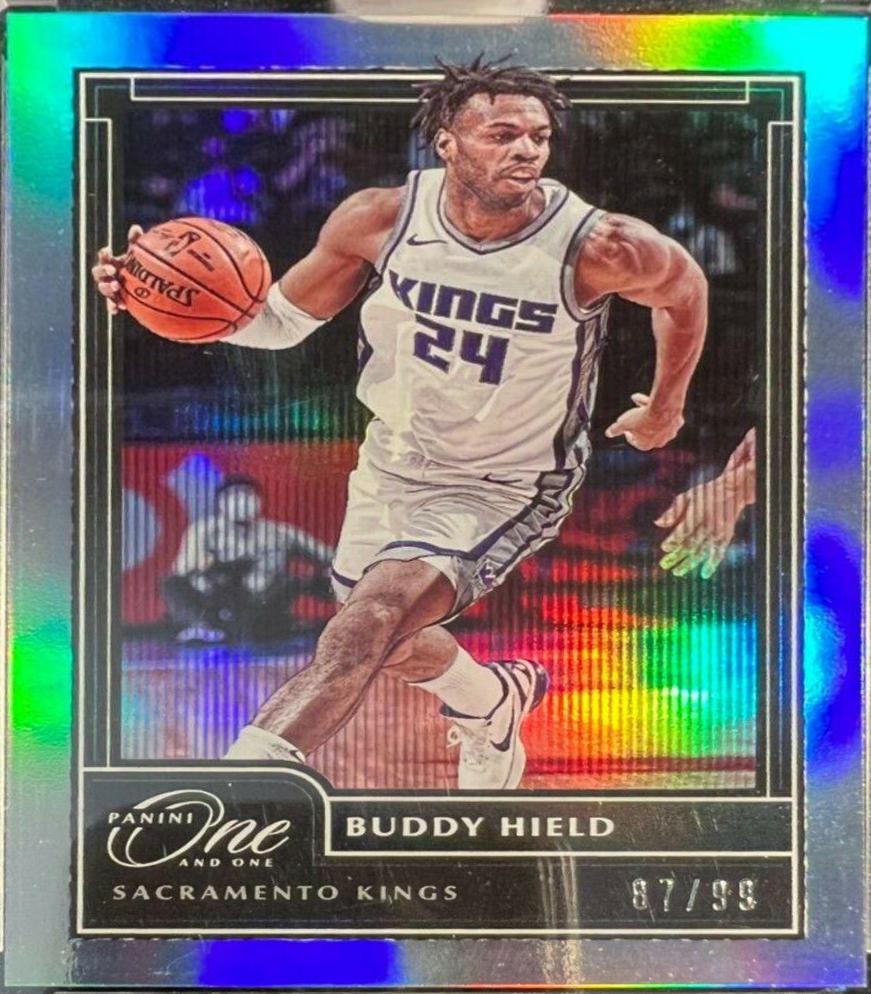 Buddy Hield #5 Basketball Cards 2020 Panini One and One