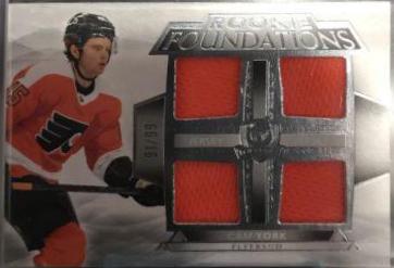 Cam York #F-CY Hockey Cards 2021 Upper Deck The Cup Foundations Quad Jersey