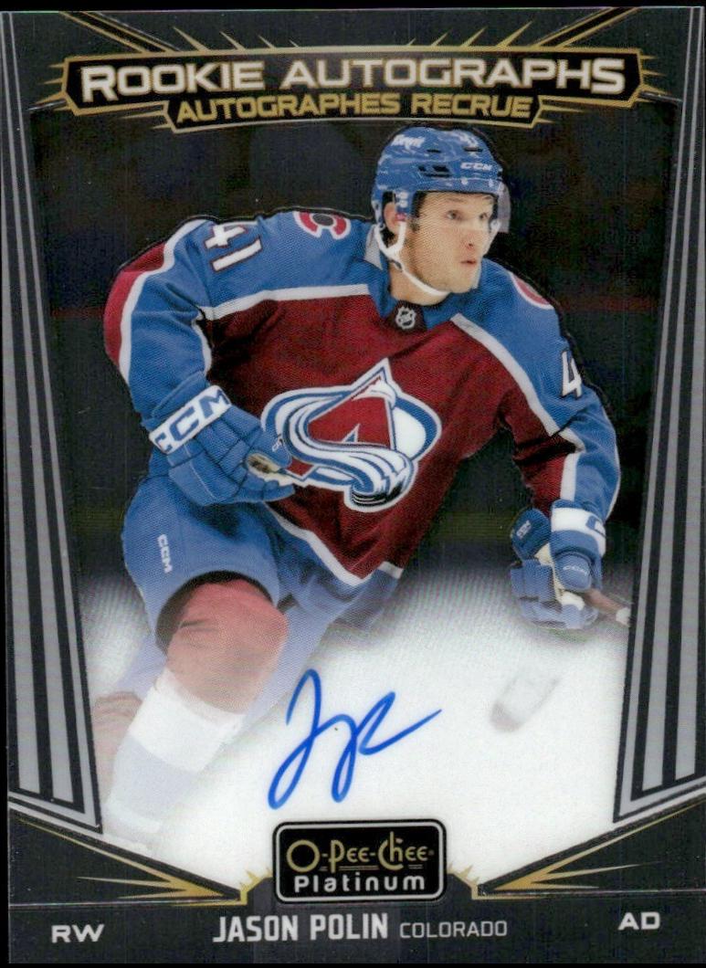 Jason Polin #R-JP 2024-25 O-Pee-Chee Platinum Hockey Rookie Autographs