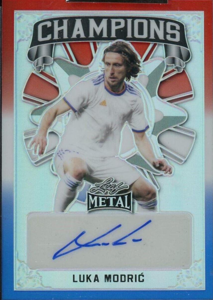 Luka Modric [Prismatic Red White Blue] #C-LM2 Precios | 2022 Leaf Metal ...