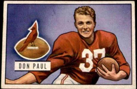 Don Paul #30 Football Cards 1951 Bowman